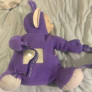 Vintage Tinky Winky Teletubbies stuffed back pak